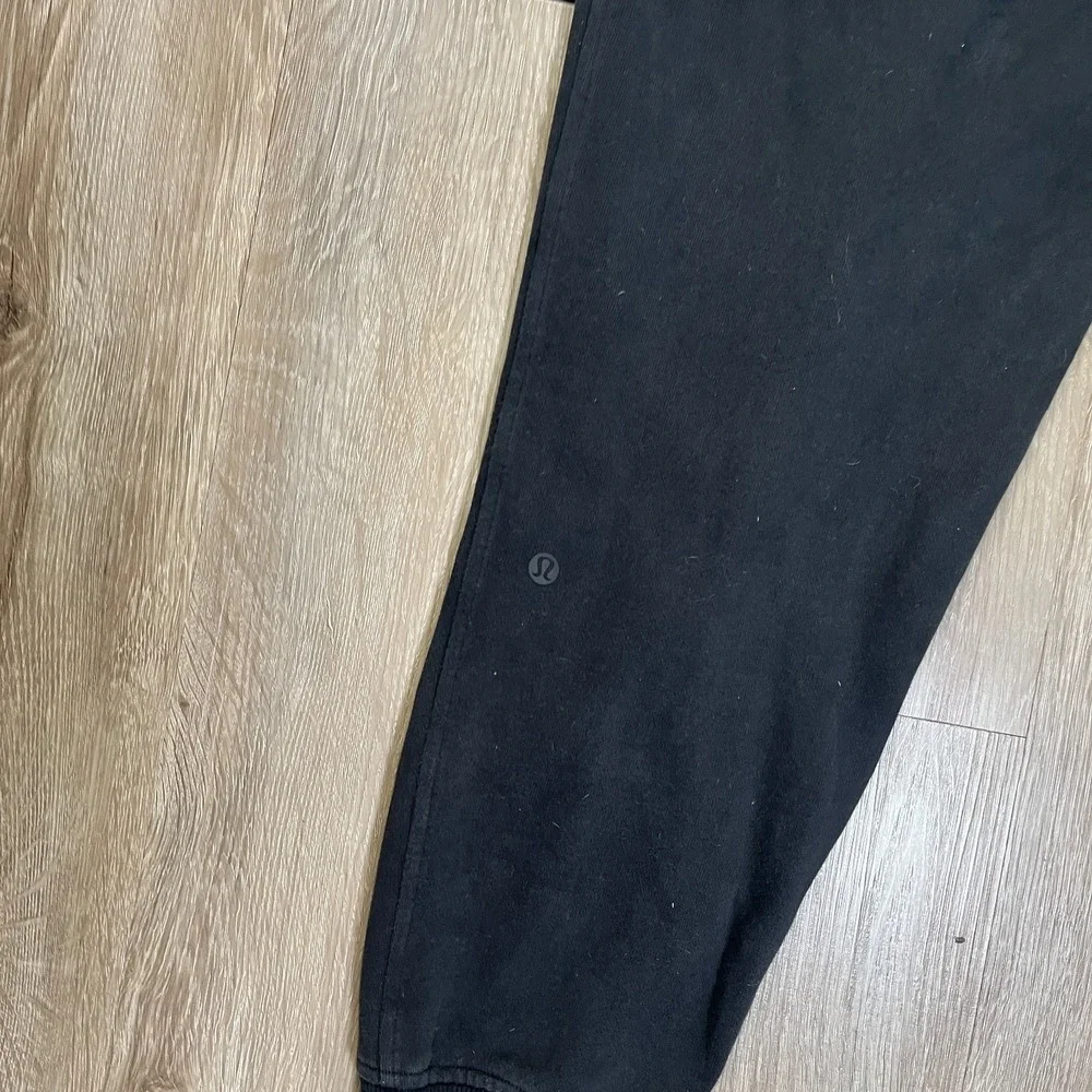 Lululemon Scuba Jogger Sweatpants Black Womens Size 8 Fleece Drawstring